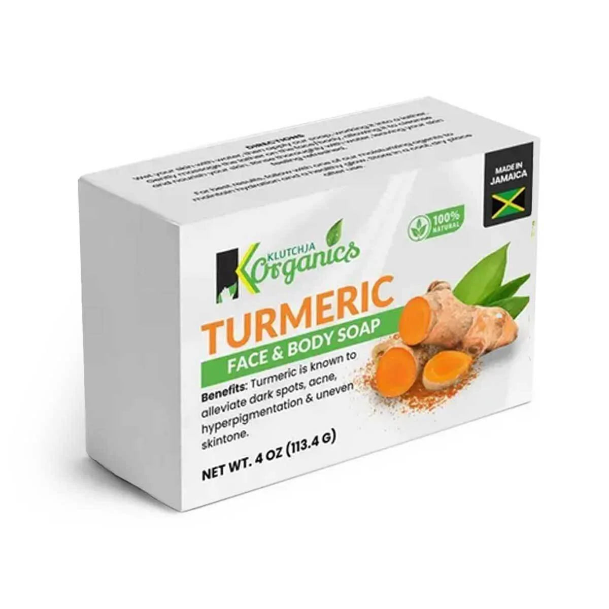 KlutchJa Organics Turmeric Face & Body Bar, 4oz
